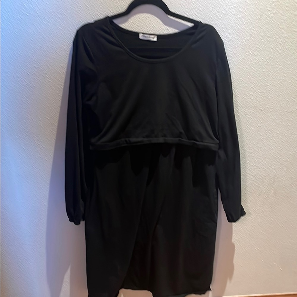 Bearsland Black Nursing Dress